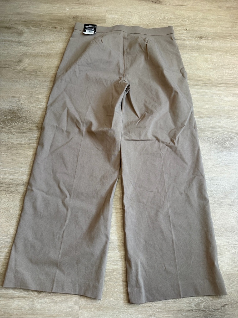 Counterparts Women’s Wide-Leg Super Stretch Tan Pants Size M Pull On - Picture 5 of 7